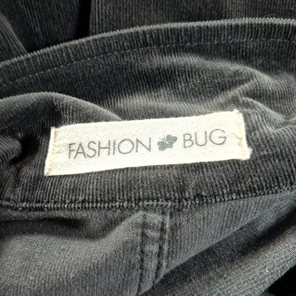 Vintage Fashion Bug Grey Corduroy Button Up Jacket Woman's Size 20W - Picture 4 of 12